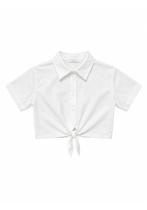 Camicia con strass U+E' BY MISS GRANT | UE2169KLATTE